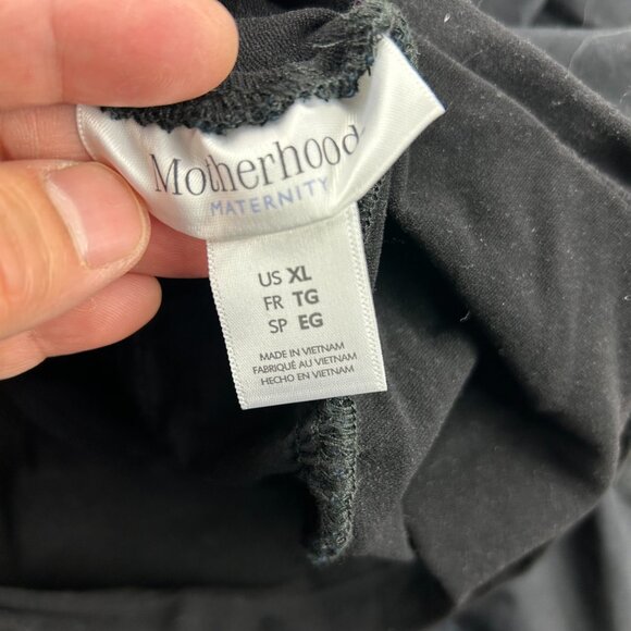 Motherhood Maternity Women Knee High Cargo Short Pants Size Extra Large XL Black - Picture 5 of 12